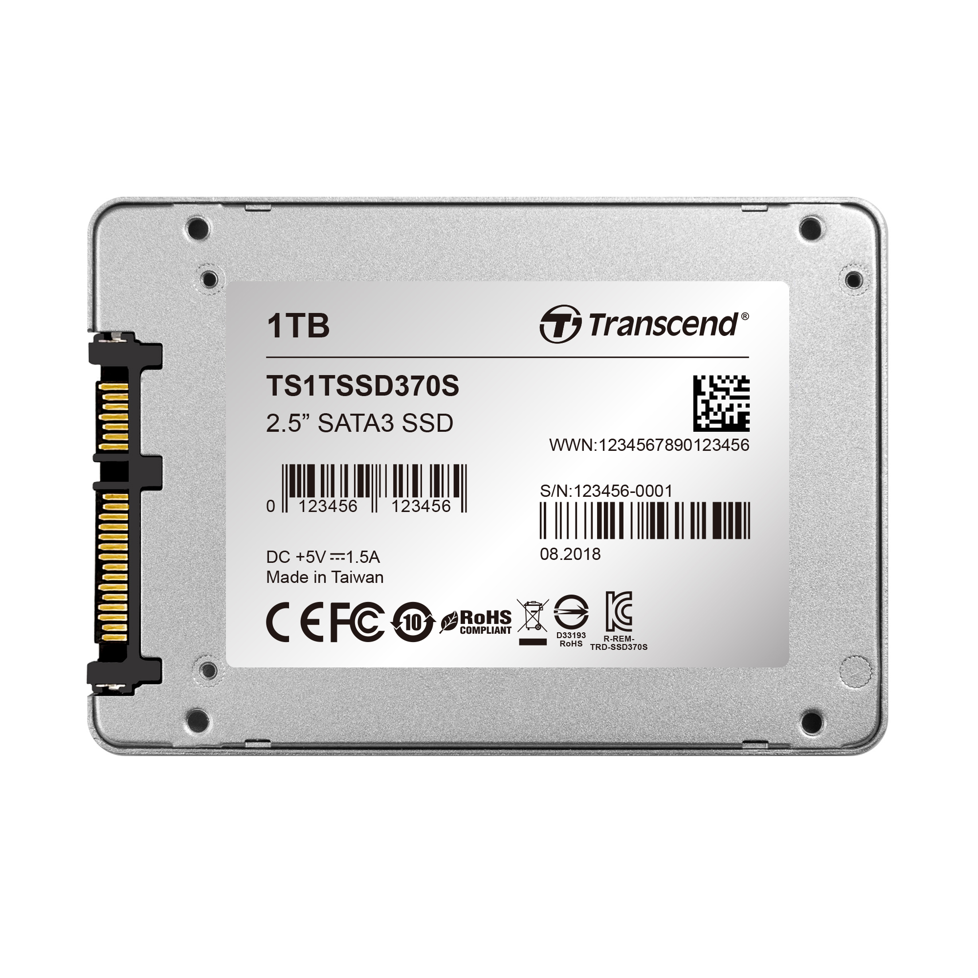 TS1TSSD370S 1tb ssd, 2.5", mlc, ts6500, 128mb ddr3, (advanced power shield, devsleep mode) new package Transcend Santreyd 