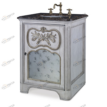 Тумбочка, Petite (до 33,5) 08989-110-121 Laurel Petite Sink Chest - White  Ambella 