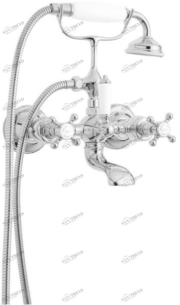 Gentry Home Настенный смеситель для ванны с ручным душем Mayfair sun-id-1389386