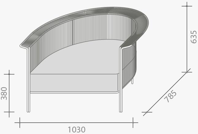 Lema Кресло из кожи и ткани с подлокотниками sun-id-1410708 - Вид №5