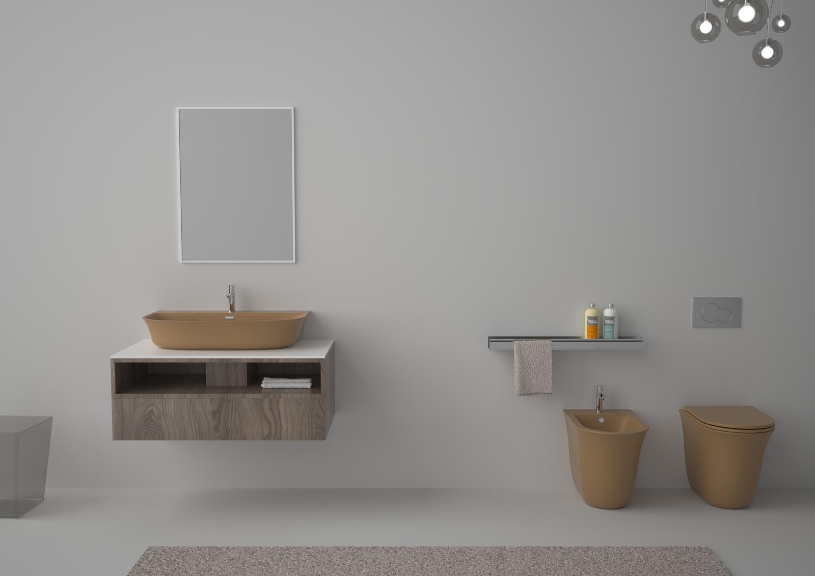 FLLAVBW802 Подвесная раковина настенная GSG CERAMIC Flut - Вид №4