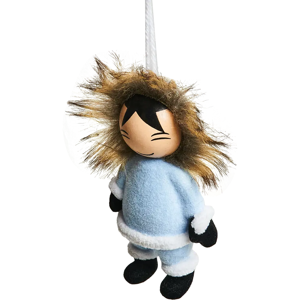 87036508 Елочная игрушка Мальчик 12x6.5 цвет синий STLM-1495236 Santreyd 