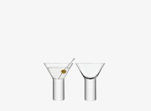 Набор бокалов для коктейлей из дутого стекла - 250 мл