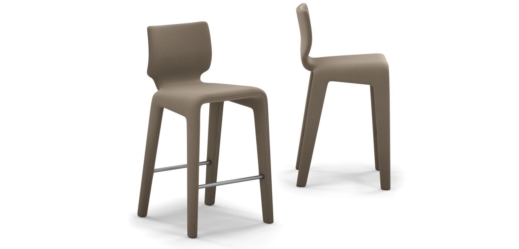 Высокий тканевый стул с подставкой для ног ROCHE BOBOIS Chabada ARCH-00127919 - Вид №1