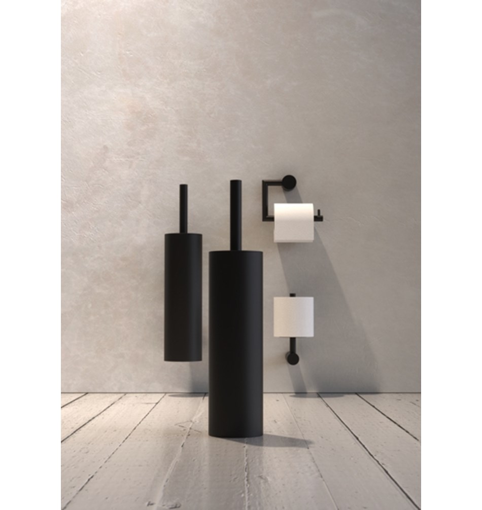 FROST Держатель туалетной бумаги 1 » черный Нержавеющая сталь Черный N1909-B  - Вид №4