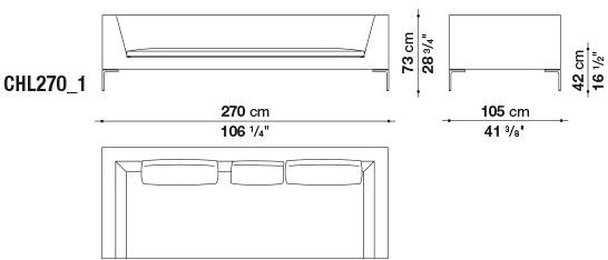 B&B Italia Диван из ткани Charles large sun-id-1400831 - Вид №4