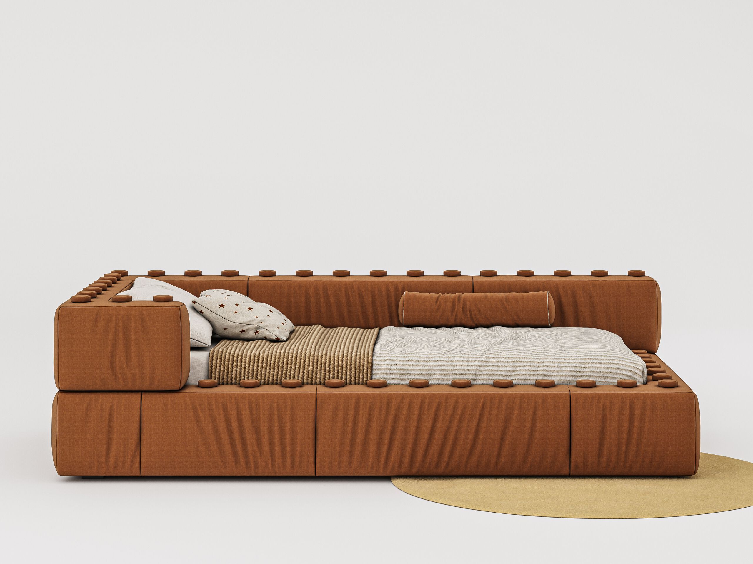 Одноместный мягкий контейнер кровать Woodsoft LEGO ARCH-00148787