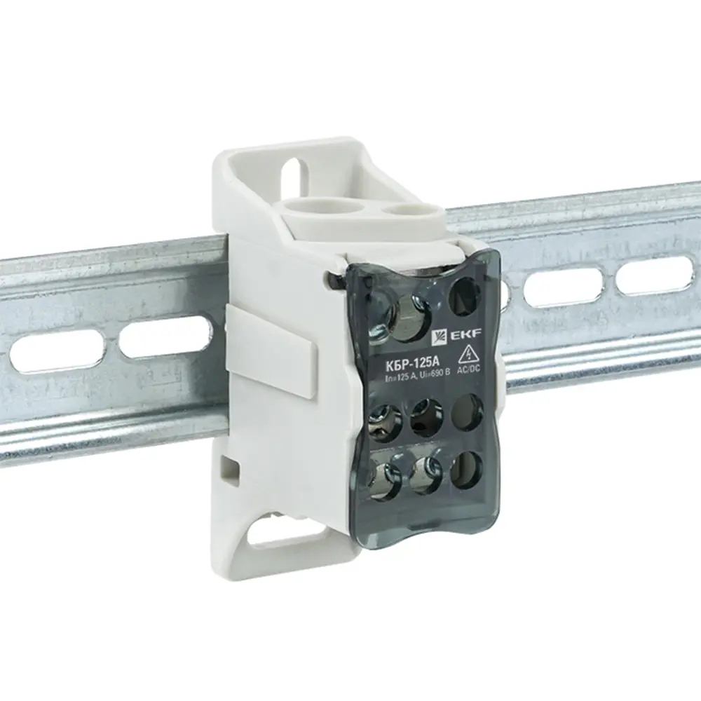 Распределительный блок EKF КБР 125А для DIN-рейки 84407543 STLM-1566908 - Вид №1