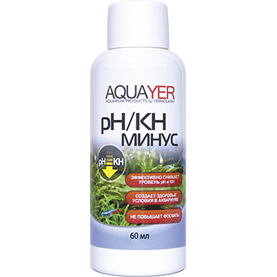 ПР0056036 Кондиционер для воды pH/KH минус 60мл AQUAYER 