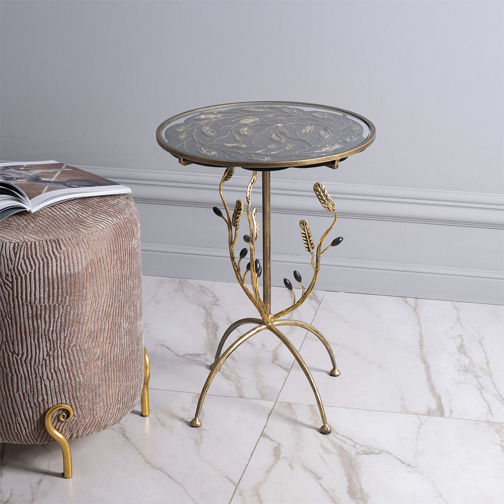 14032 Банкетка Шарман Табак Золото BOGACHO 4627196596207 - Вид №2