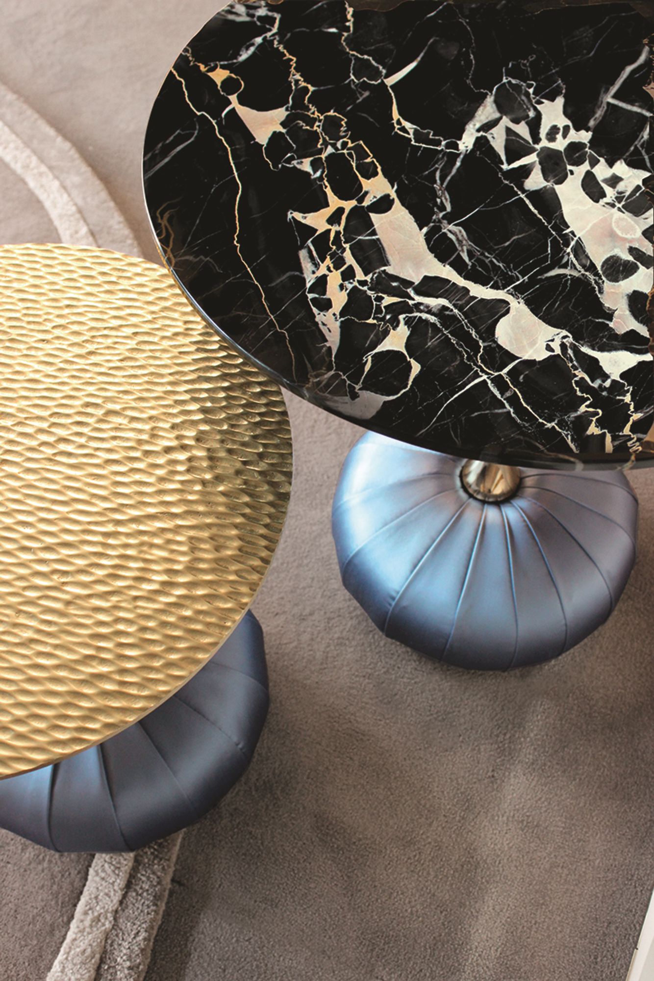 Круглый мраморный журнальный столик Longhi Loveluxe ARCH-00081394 - Вид №3