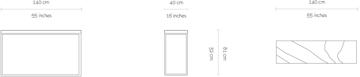 MORADA Прямоугольная деревянная консоль Petra sun-id-1512142 - Вид №3
