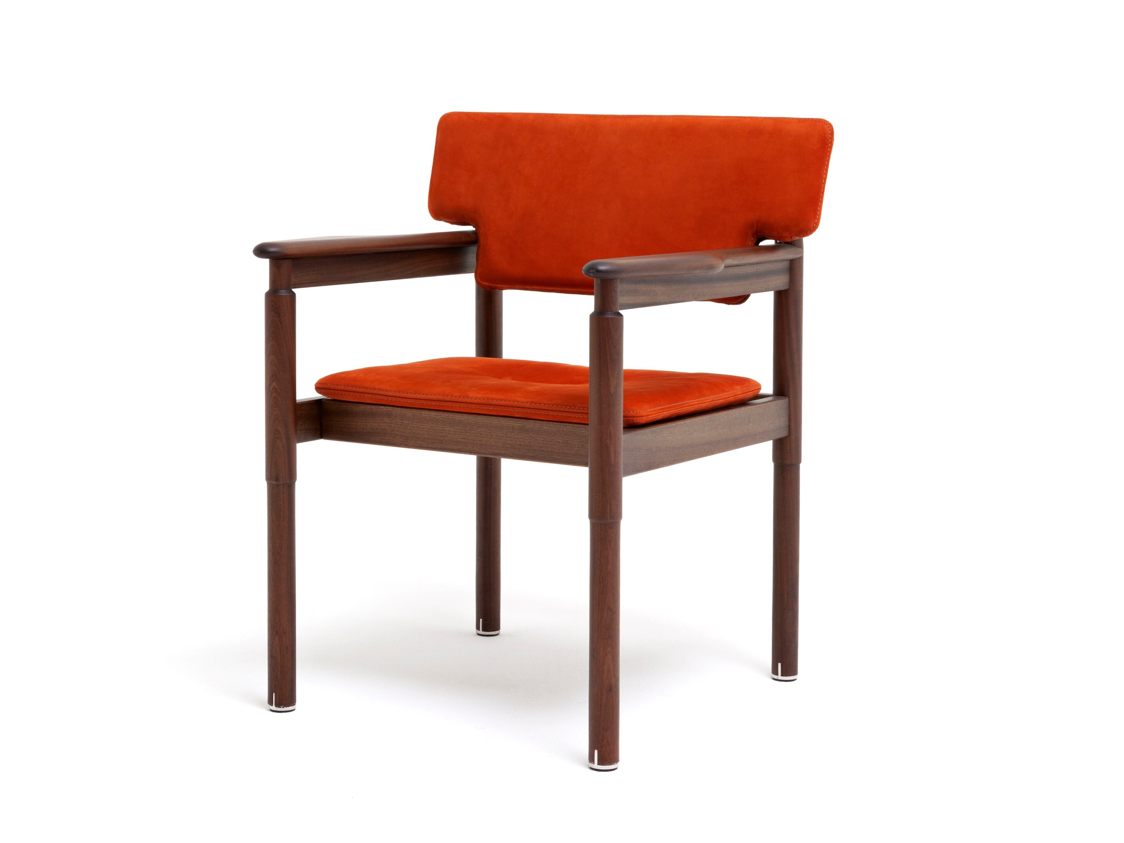 Садовое кресло из красного дерева и ткани с подлокотниками Exteta Vieste ARCH-00092458