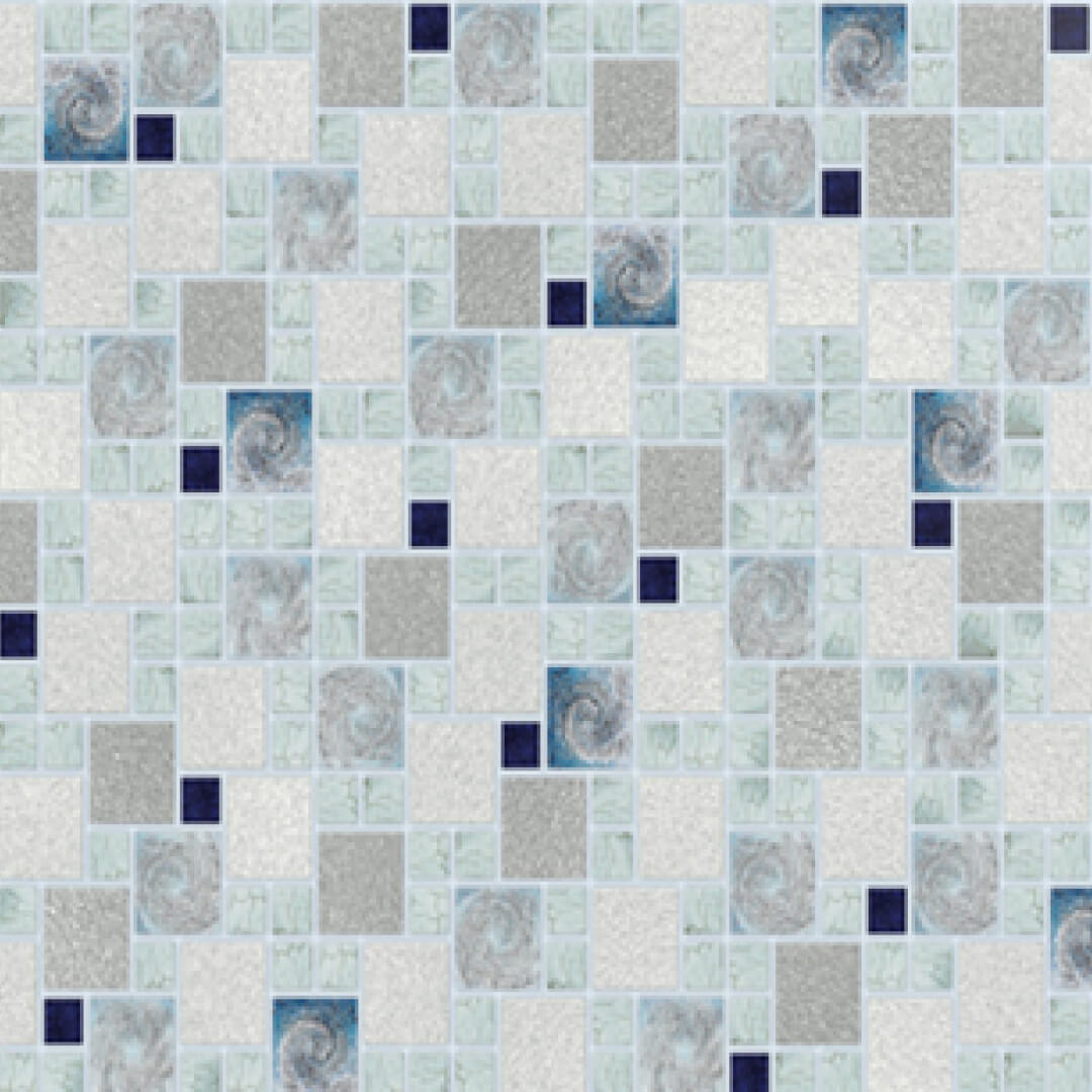 Панель ПВХ 0,3 мозаика Морская соль STELLA Бюджет STSR-686