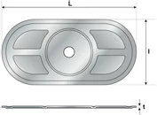 Дюбель UB 02 82 409 UB Tecfi 82 х 40 х 19