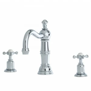 Traditional bathrooms Смеситель для умывальника CROSSHEAD на 3 отверстия Pr3721/nk