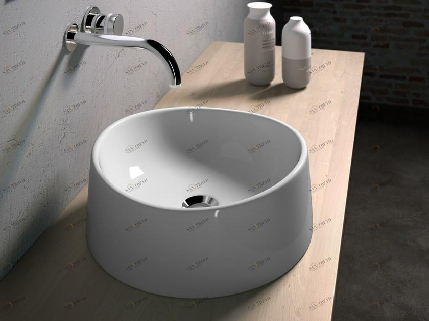 Lil4bon001 Накладная раковина на столешницу  овальная Olympia Ceramica LAVABI D'ARREDO