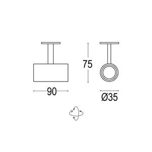 Алюминиевый круглый светодиодный прожектор Ghidini Lighting Point ARCH-00027725 - Вид №2