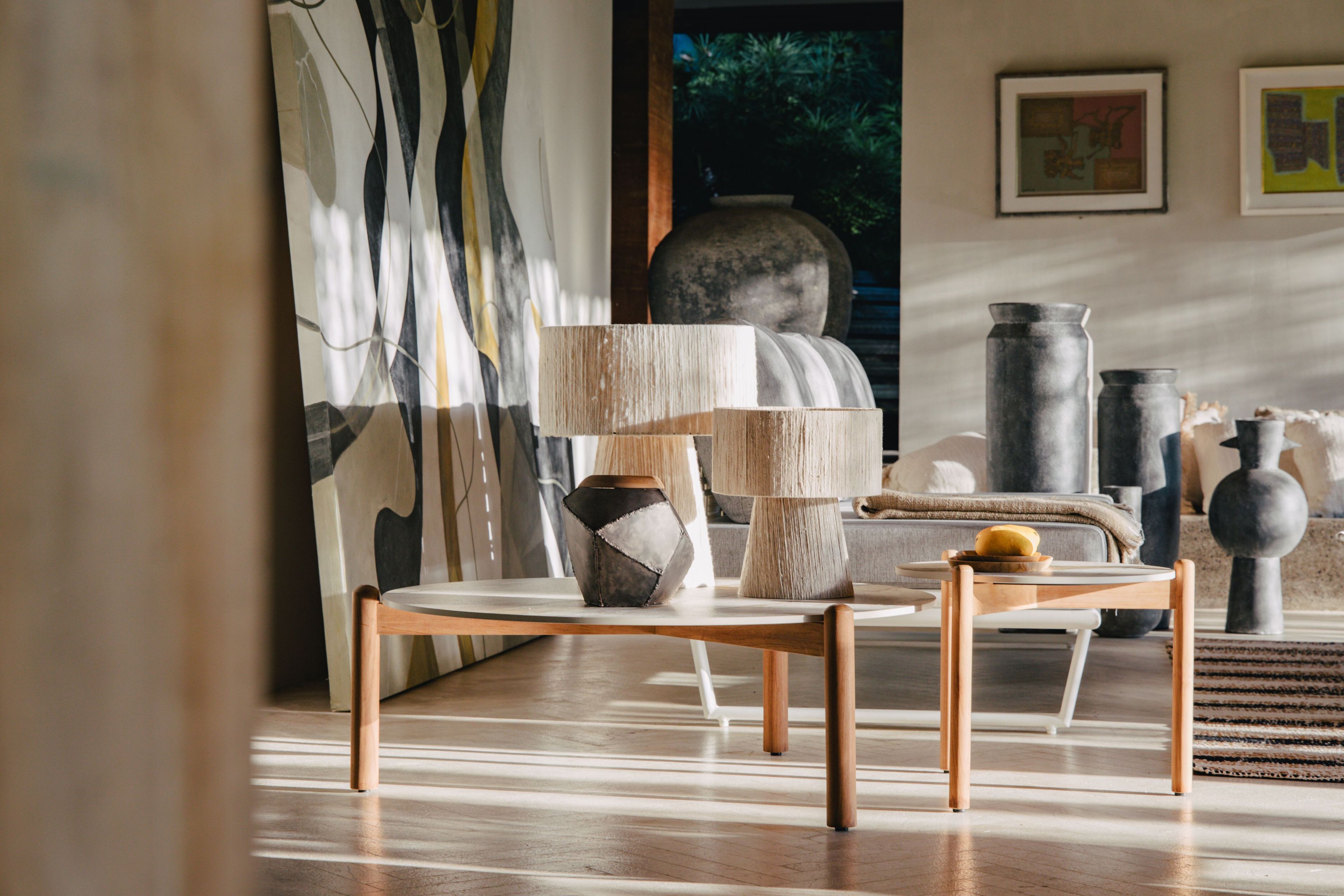 Круглый стол из тикового дерева с керамогранитом cbdesign Stylo ARCH-00008265 - Вид №8