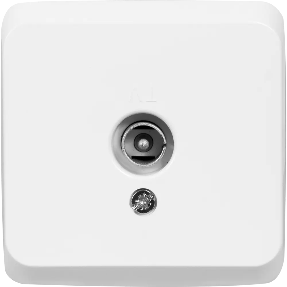 ТВ-розетка SYSTEME ELECTRIC Этюд для подключения телевизора 12511166 STLM-1110954