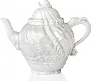 73555 Meissen Чайник 0,65л "Лебединый сервиз" (белый рельеф) Фарфор, Керамика