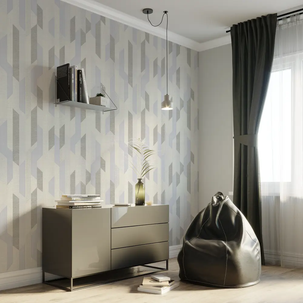 Обои флизелиновые Home Color Tact светло-серые 1.06 м HC31138-14 88120451 STLM-2112334 - Вид №3