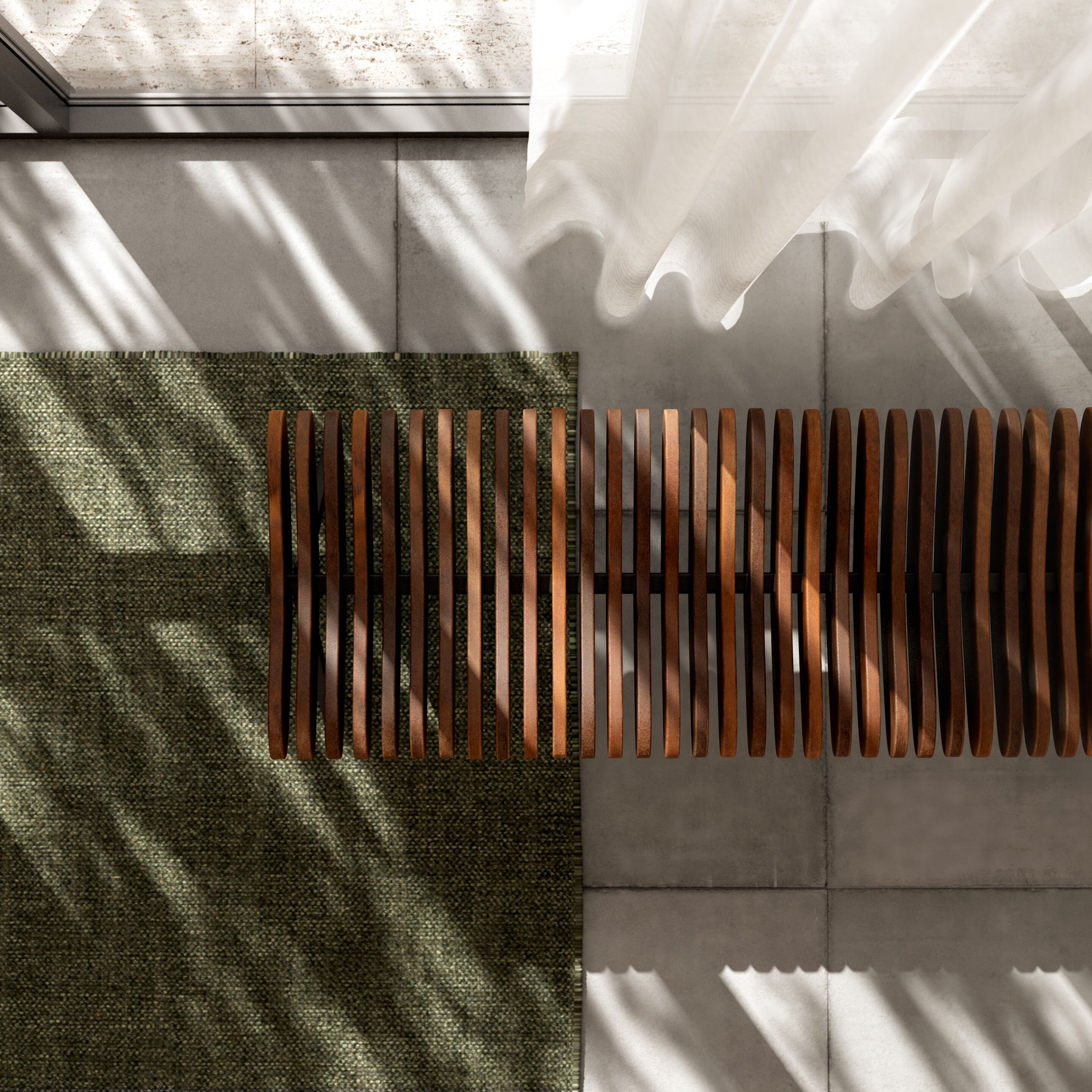 Скамейка из массива дерева PER/USE Prelude ARCH-00153107 - Вид №4