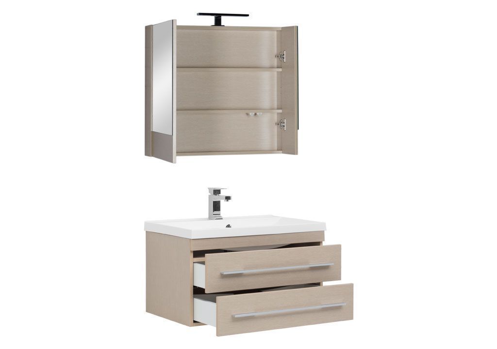 Мебель для ванной Aquanet Нота NEW 75 светлый дуб (камерино) 00231062 - Вид №1