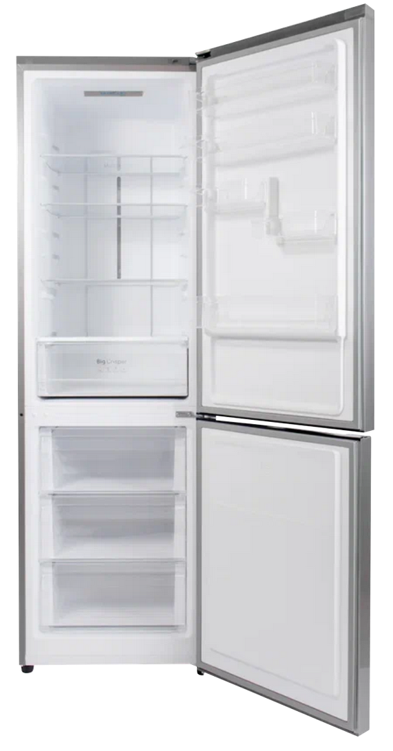 9105329 Холодильник с морозильником   HOLBERG HRB 1952NDX серебристый STDN-0140971 - Вид №1