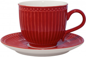 Чайная пара Alice red