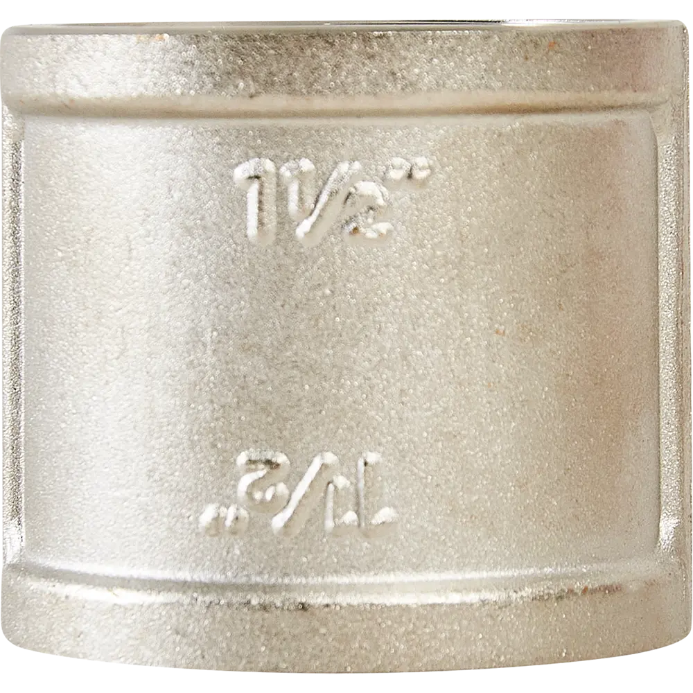 Муфта Valtec 1 1/2" ВР мм никелированная латунь S27010008 82491313 STLM-2174744  - Вид №1