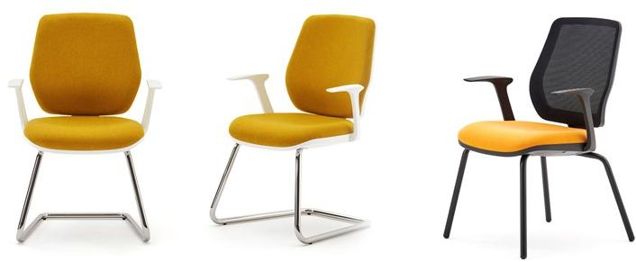 ESTEL GROUP Консольный офисный стул с тканевой обивкой и подлокотниками sun-id-1438294 - Вид №4