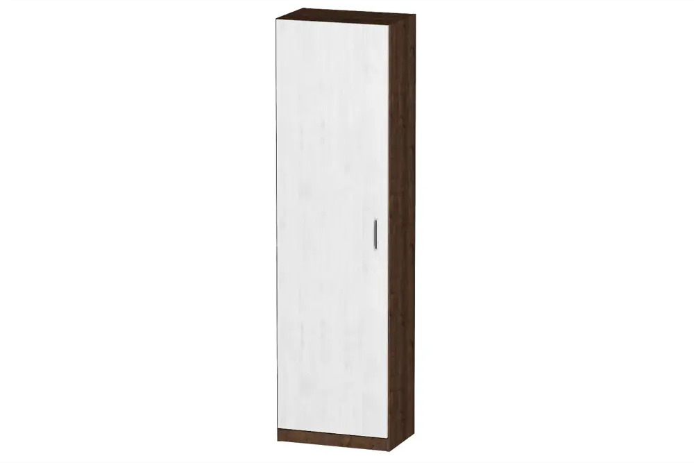 91368707 Шкаф распашной Furnistyle Лайф ЛШО-02 60x215x40 см ЛДСП цвет дуб коричневый табак/светлое дерево STLM-1077023
