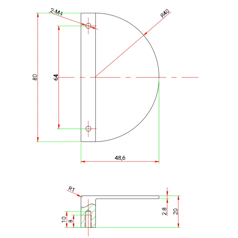 INSPIRE Ручка-полукруг чёрная для шкафов Лион 80 мм 89287858 STLM-1083516 - Вид №7
