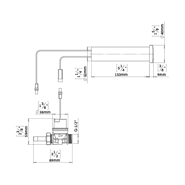 620440 Комплект датчика включения-выключения волны для фронтальной фиксации писсуаров stern  - Вид №1