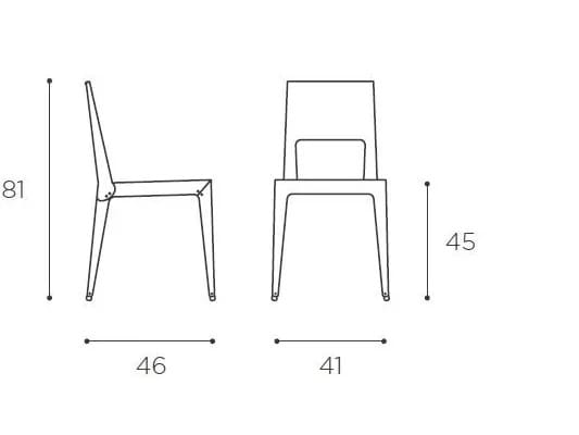 Зеркальный стул из алюминиевого листа EPÒNIMO Alu ARCH-00106561 - Вид №4
