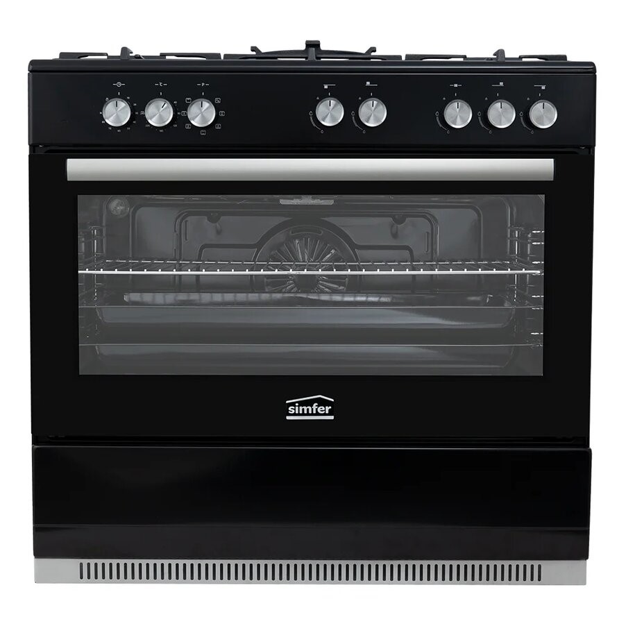 5350127 Комбинированная плита Simfer F96MB52001 черный STDN-0040030 - Вид №1