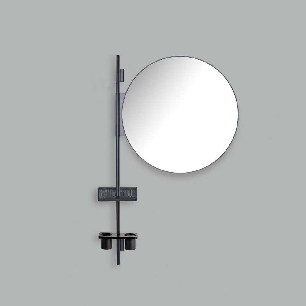 EVBAPK2NEVER Life Design Композиция зеркал и полок - Prop  Непрозрачный черный  - Вид №3