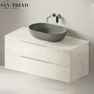 Flaminia BOX Настенная тумба для раковины 120 см с 2-мя ящиками BX949.WR