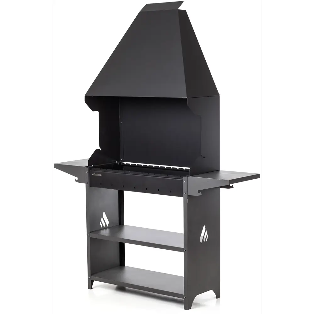 GRATAR PSZ3000 - стационарный мангал с полками и вытяжкой 82359957 STLM-0025369 - Вид №1