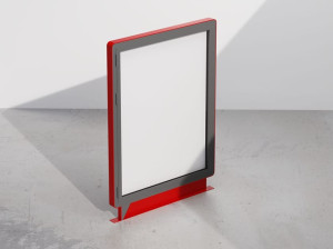 Металлическая двухсторонняя доска объявлений с открывающейся дверью