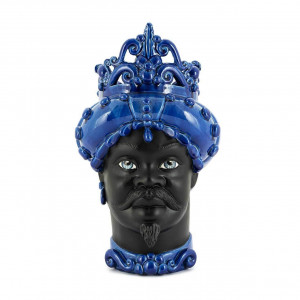 201142-80 ABHIKA ВАЗА MORO MAN MED. МАТ H45 BLUE