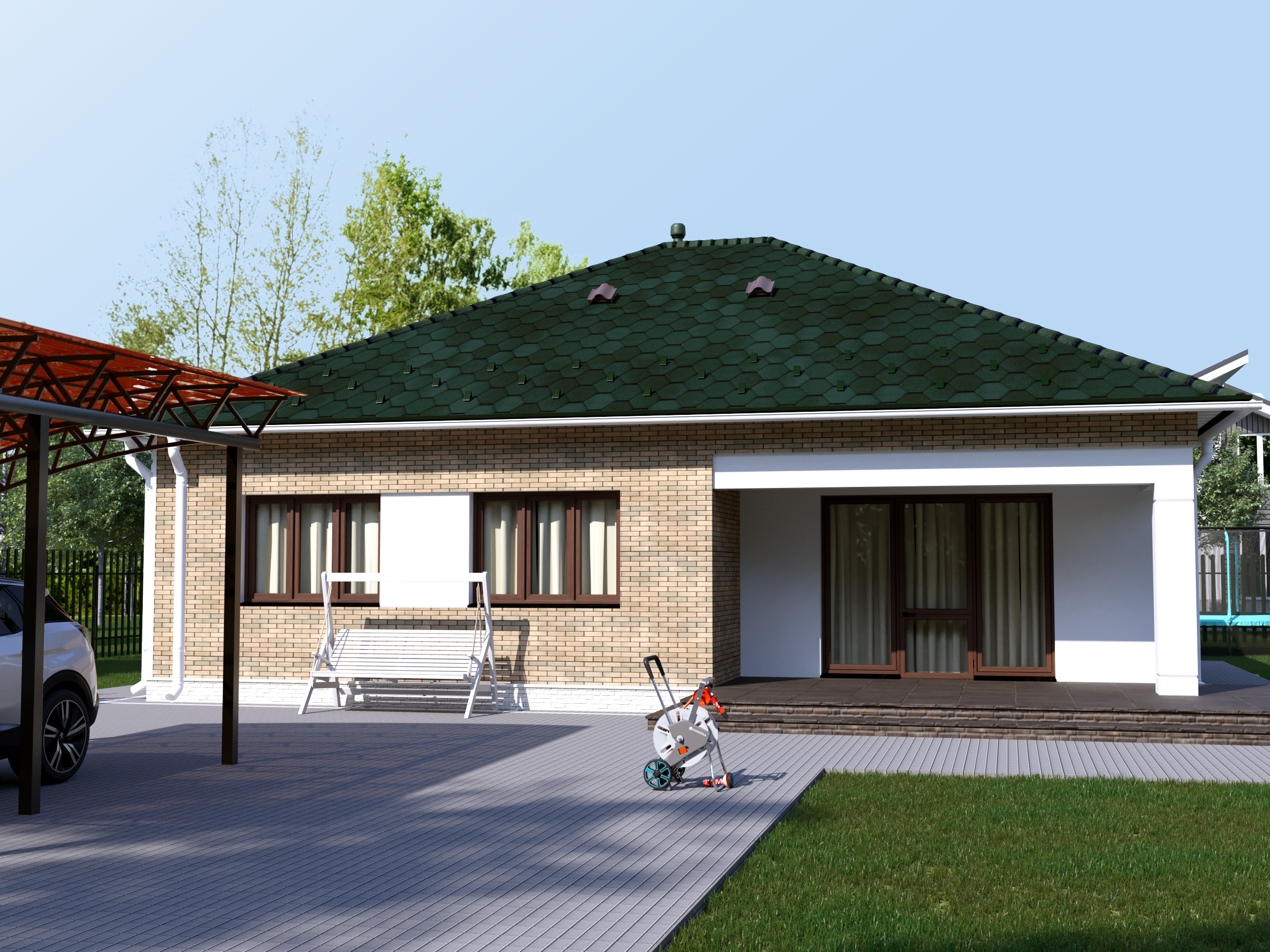 18424995 Снегостопор для мягкой черепицы цвет зелёный STLM-0010775 ВЕГА  - Вид №2