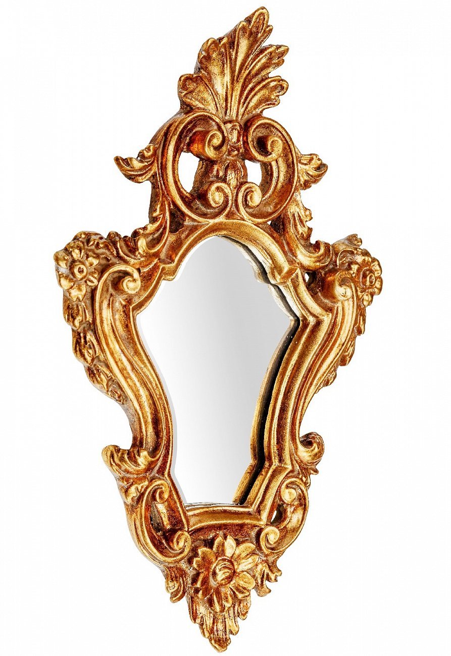 Зеркало настенное влагостойкое античное золото Viola Gold ART-ZERKALO ДИЗАЙНЕРСКИЕ, ЗЕРКАЛЬНАЯ 00-3948351 Зеркальный;золото  - Вид №1