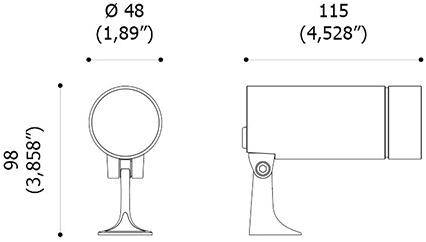 Регулируемый светодиодный проектор для улицы Azimut Santreyd sun-id-1410593 - Вид №5