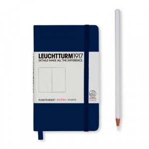324342 Блокнот Pocket, 93 листа, в точку, синий Leuchtturm 1917