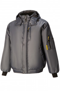 5039119 Куртка ДРАЙВЕР утепленная ткань Оксфорд темно-серая  Зимняя спецодежда  размер 56-58/170-176