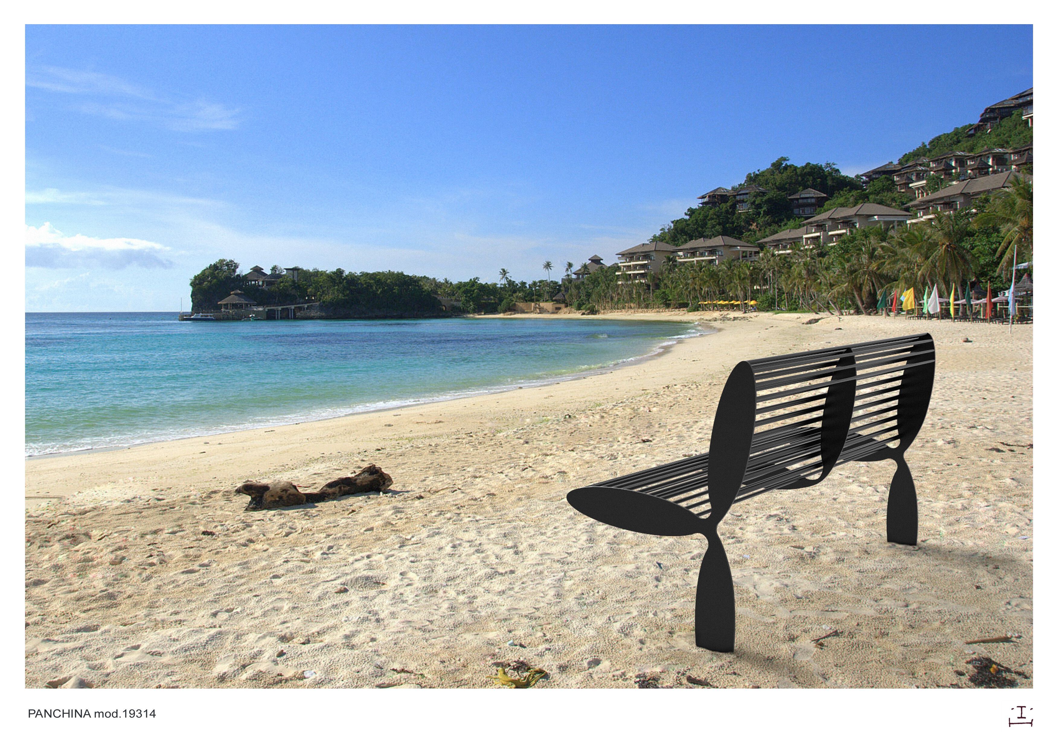 Стальная скамья со спинкой CITYSì CALIFORNIA ARCH-00000035 - Вид №1