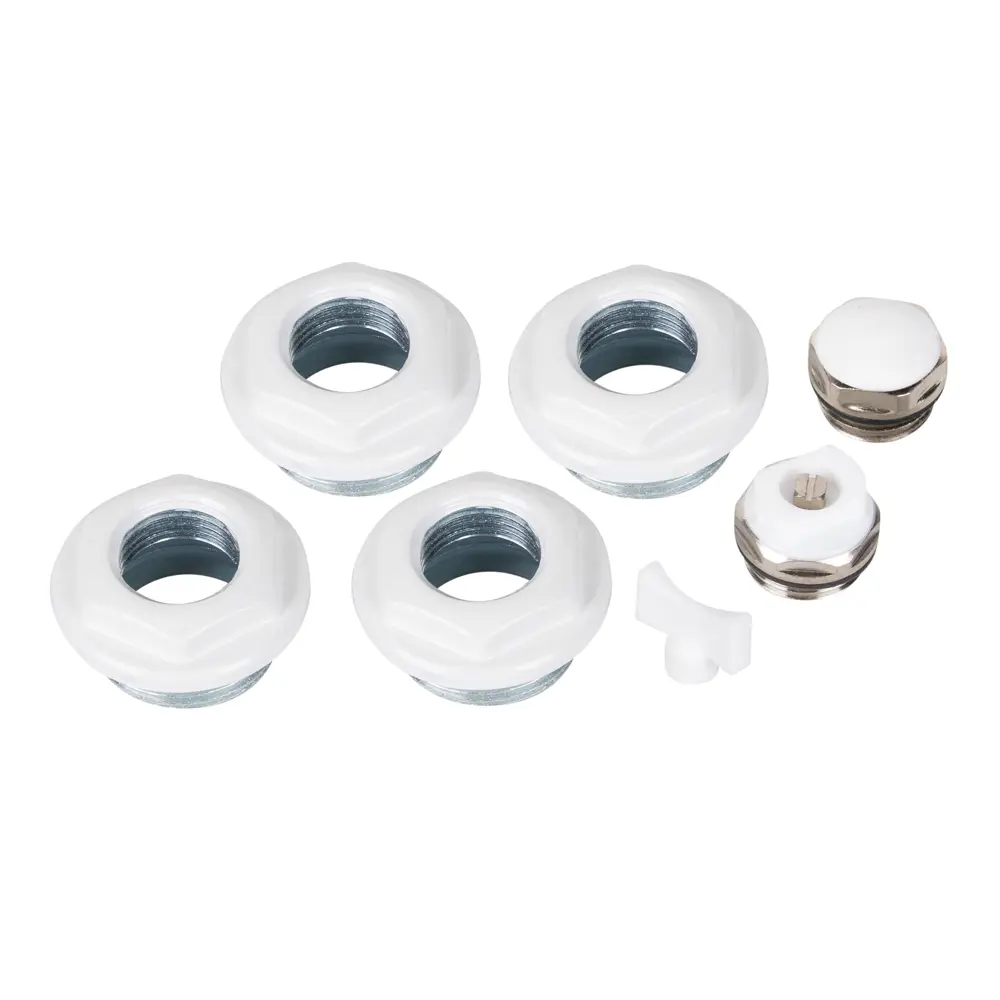 Royal Thermo: Комплект для монтажа радиаторов 1"x1/2" белый 7 элементов 89385128 STLM-1574616