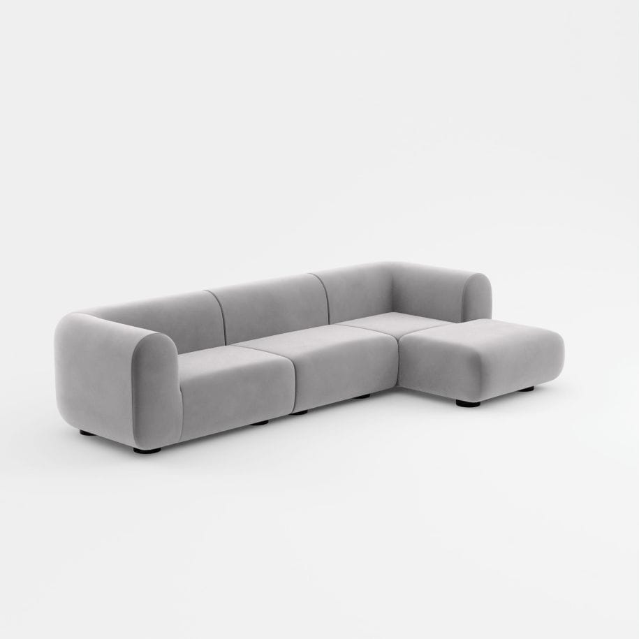 4-местный модульный тканевый диван Tom Dixon Plump sofa ARCH-00142976 - Вид №20